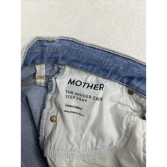 Mother The Insider Crop Step Fray Straight Jean in Limited Edition Size 26x25 - Picture 7 of 10